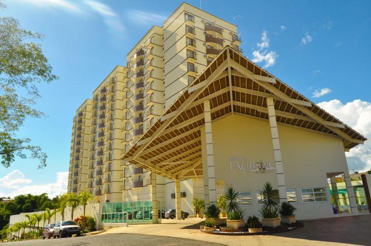 Diroma Exclusive - Piscinas Termais 24 Horas, Sauna, Copa Da Mamae, Limpeza Diaria, Estacionamento Gratis! Caldas Novas Buitenkant foto